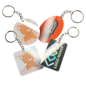 Chaveiro em Acrílico Acrílico 2mm     U.V. Retroverso